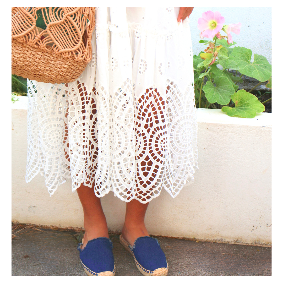 Women's Denim Fringe Espadrilles