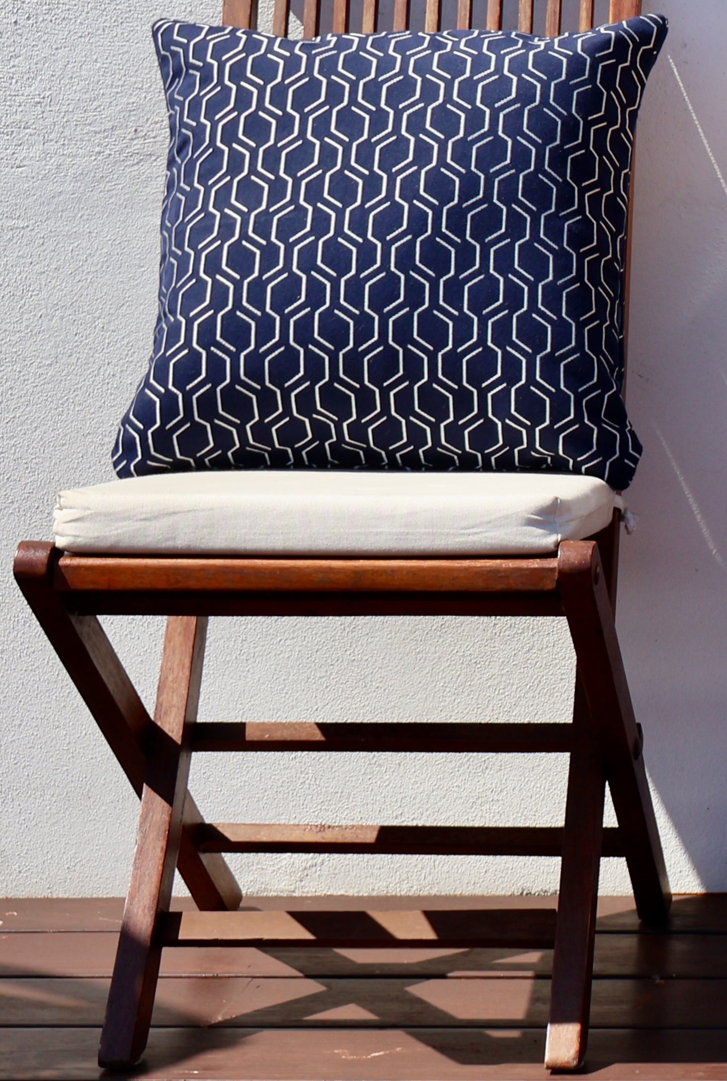 Indoor/Outdoor Pillow ~ Adaptation Indigo