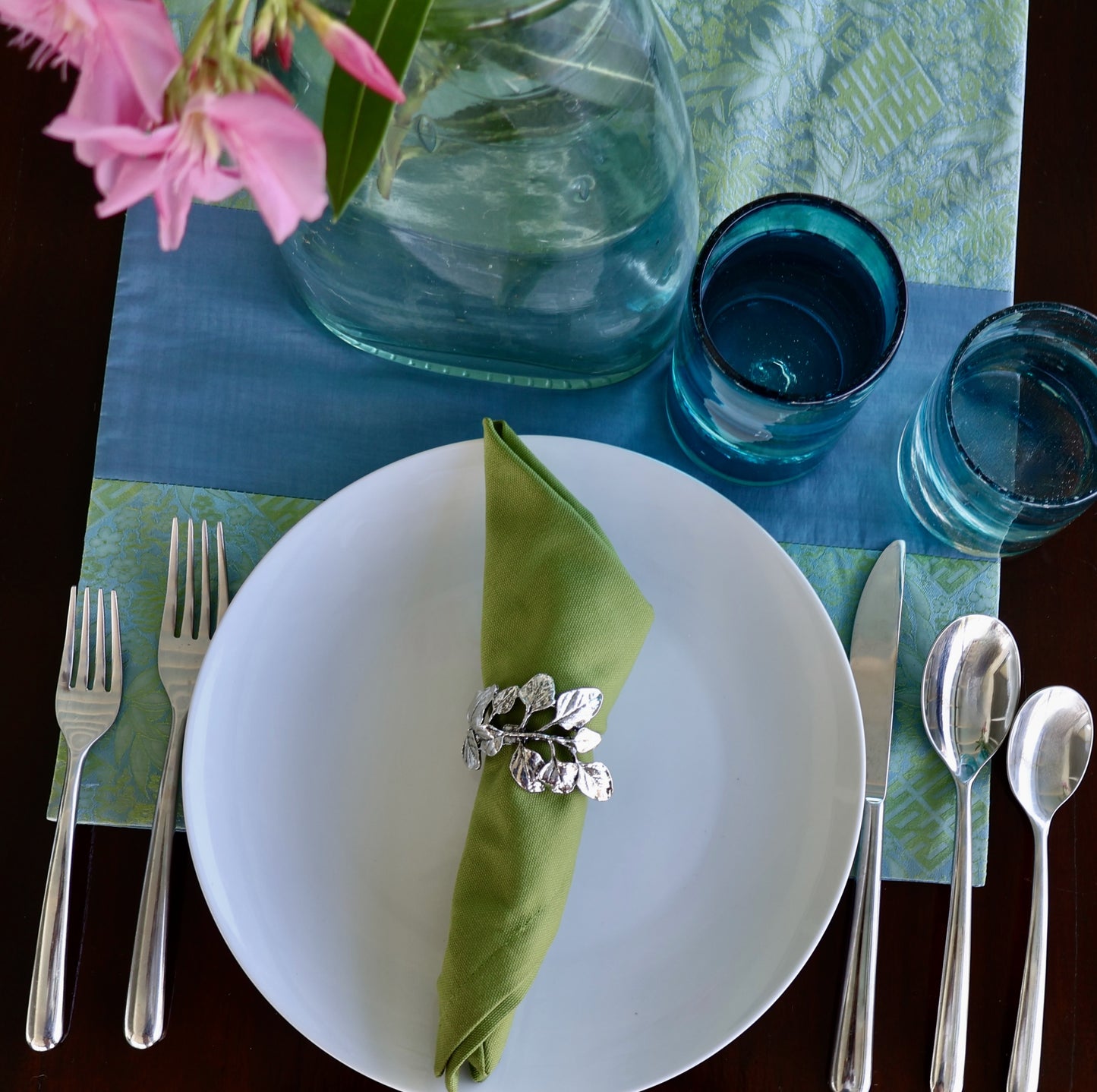 Herb Napkin Rings ~ Silver