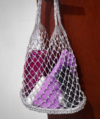 Metallic Fishnet Sac