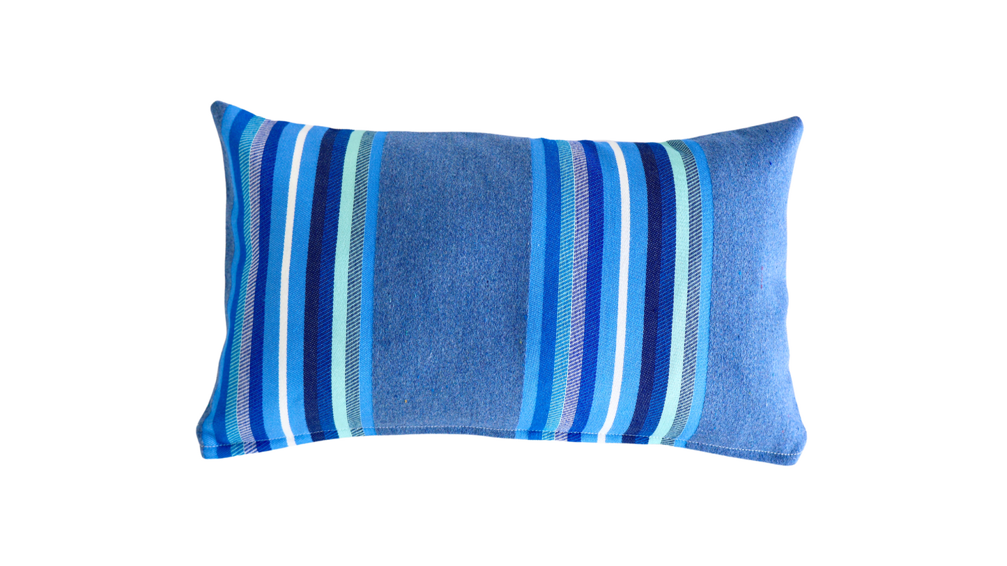 Indoor/Outdoor Pillow ~ Blurred Lines Ocean