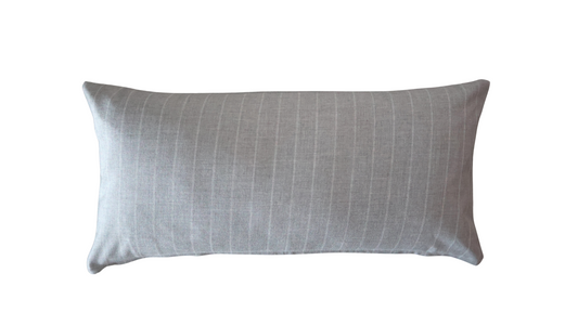 Indoor/Outdoor Pillow ~ Ticking Fog