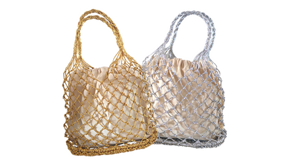 Metallic Fishnet Sac