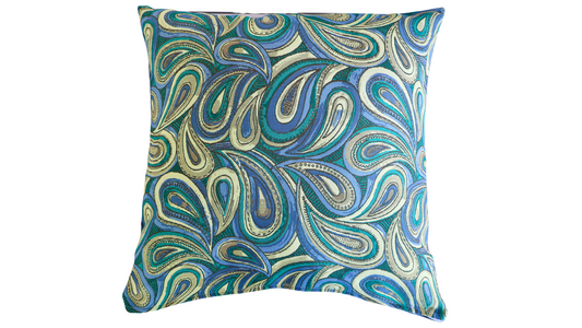 Indoor/Outdoor Pillow ~ Boteh Caribbean